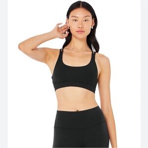 ALO Yoga Airbrush Suspension Bra, Black, M